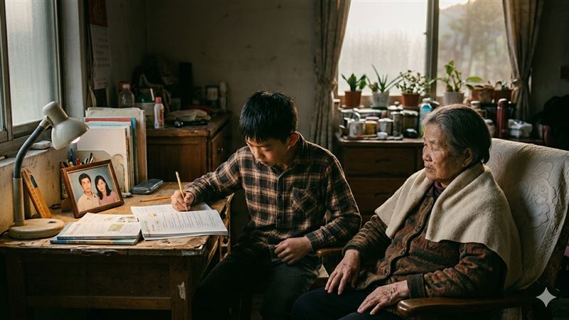 父驟逝母罹癌 少年邊讀書邊顧罕病嬤