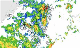 北北基大雷雨狂轟1小時。（圖／氣象署）