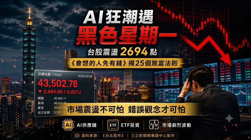 不怕股市跌!華爾街作家喬納森.克雷蒙(Jonathan Clements)曝光25個改善財務原則,第25招成本最低最簡單。(圖/AI Gemini製作)