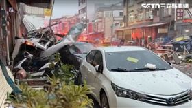 新竹,新竹市,戰場,命危,氣爆,瓦斯,事故,現場,東區,高翠路,街區。（圖／翻攝畫面）