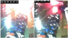 氣爆,高翠路,爆炸瞬間,新竹市（圖／記者張浩譯攝影）