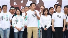 民眾黨黨主席黃國昌致詞。（圖／記者鄭孟晃攝影）	