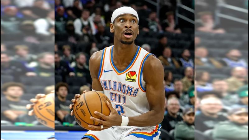 奧克拉荷馬雷霆隊明星後衛亞歷山大(Shai Gilgeous-Alexander)。(圖/翻攝自X平台 @_HoopsNation)