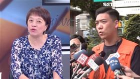 邱明玉問賴苡任，有沒有去王世堅那求職？賴苡任則稱自己滿頭問號（組合圖／翻攝畫面）