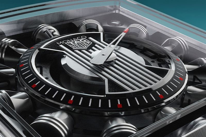 TAG Heuer Monaco Speed 12腕錶結合賽車的機械元素。(圖/翻攝TAG Heuer網站)