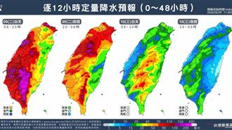 準備迎降雨高峰！3大地區強降雨風險高