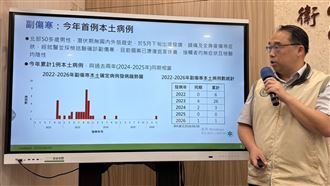 新／5旬男染今年首例副傷寒 感染源待釐清