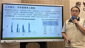 疾管署說明日本腦炎個案。（圖／記者簡浩正攝影）