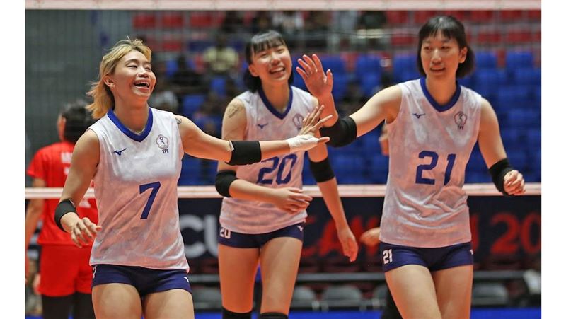 直落3退烏茲別克 台灣隊亞洲盃女排3連勝
