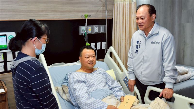 彰化警遭毒駕輾壓重傷!季連成慰問致意