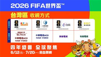 愛爾達取得2026世界盃台灣轉播　6/12直播