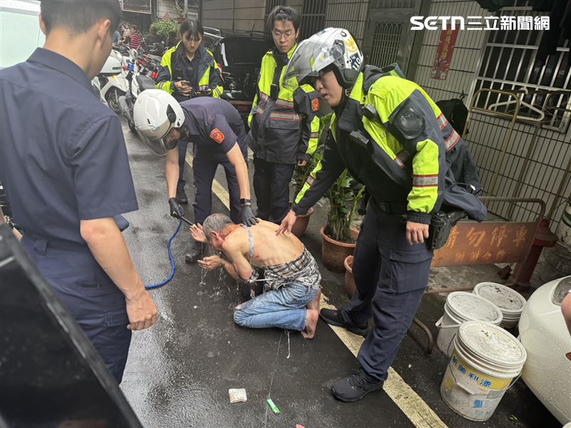 板橋毒駕男衝撞員警落跑,最終遭壓制逮捕。(圖/翻攝畫面)