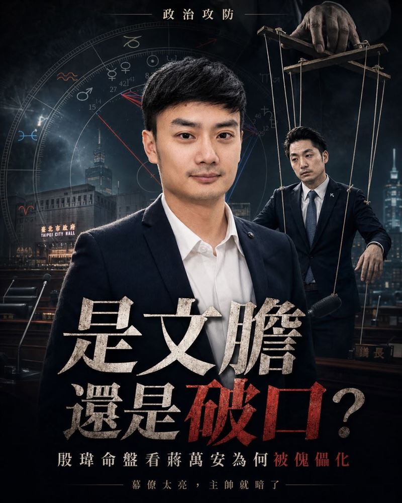 是文膽還是破口？殷瑋命盤看蔣萬安為何被傀儡化