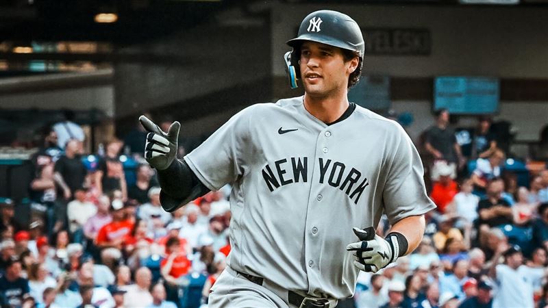 瓊斯(Spencer Jones)炸裂生涯首轟。(圖/翻攝自X平台 @Yankees)