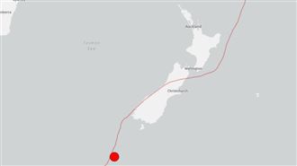 紐西蘭外海6.0地震　震源深度僅9.5公里