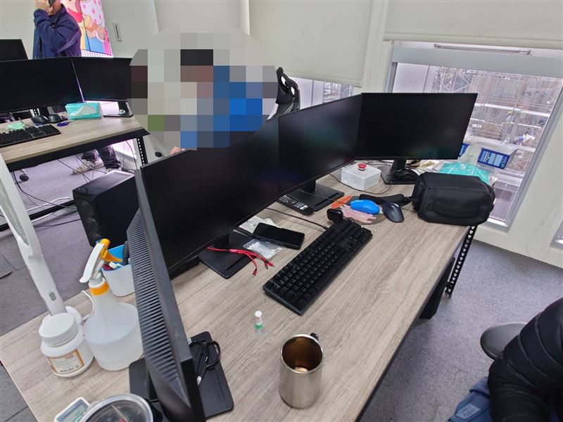 博弈集團藏身在台中商辦、社區大樓中。（圖／翻攝畫面）