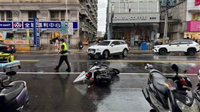 車禍事故現場。（圖／翻攝畫面）