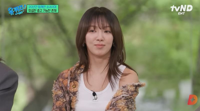 孝淵一個月前在節目中的發言,讓不少粉絲猜測她早已知道秀英分手消息。(圖/翻攝自tvN D ENT)