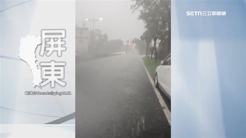 雨彈炸馬路淹成小河 通勤族怨:沒豪雨假