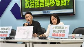 國民黨立法院黨團書記長林沛祥、首席副書記長許宇甄10日在立法院國民黨團召開記者會。（圖／國民黨團提供） 