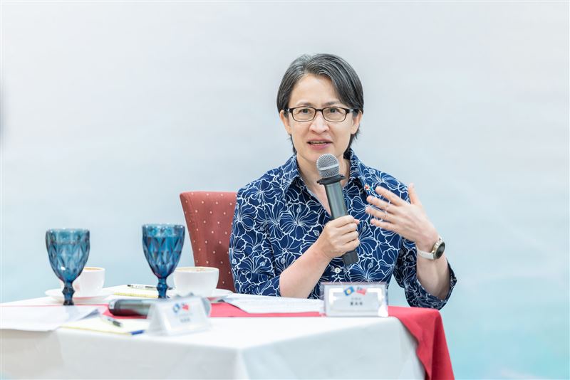 蕭美琴出席媒體茶敘（圖／總統府提供）