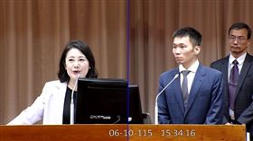 吳思瑤質詢李洋（圖／翻攝畫面）
