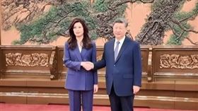 鄭習會，鄭麗文習近平（圖／翻攝畫面