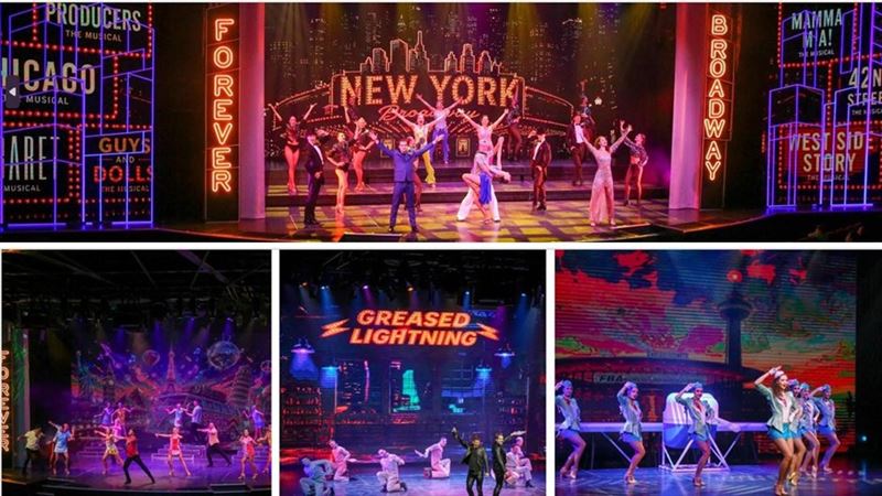 雲頂夢號隆重呈獻《Forever Broadway》世界首演攜手百老匯亞洲國際打造海上百老匯盛宴。（圖／業者提供）