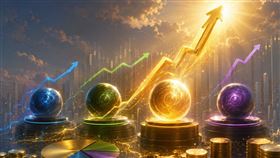 高股息 ETF 台股 股市 股票（圖／AI製圖）
