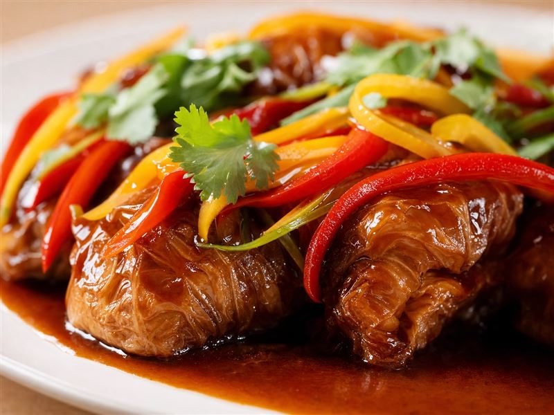 照燒彩蔬豆包捲。(圖/飯店旅宿業者提供)
