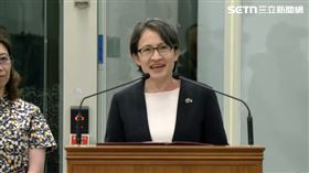 蕭美琴 發表「帛榮專案」返國談話。（圖／翻攝畫面）
