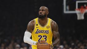 「詹皇」詹姆斯（LeBron James）。（圖／美聯社／達志影像）