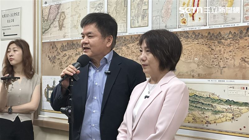 莊瑞雄（左）與范雲（右）接受媒體聯訪（圖／記者詹宜庭攝影）