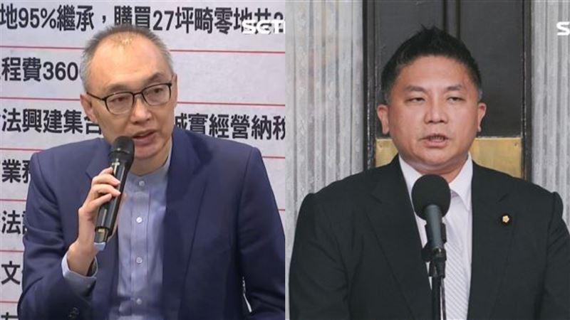 昔日同事謝政達（左）成為監委被提名人，藍委吳宗憲（右）表示，哪一黨不是重點，應該是看這個人到底有沒有心為國家做事。（組合圖／圖左翻攝畫面、圖右記者楊士誼攝影）