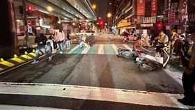 車禍事故現場。（圖／翻攝畫面）