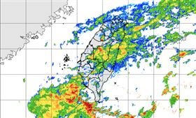 中央氣象署今（11）日15時45分發布大雨特報。（圖／氣象署）
