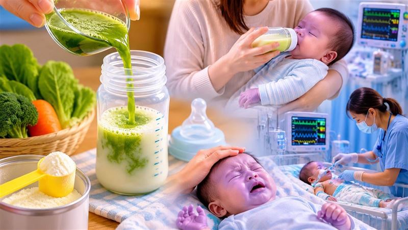加蔬菜汁沖泡奶粉！3個月男嬰喝下急送醫