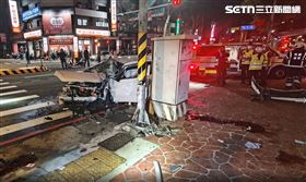 桃園,經國路,警匪追逐,車禍,重大車禍,行人（圖／翻攝畫面）