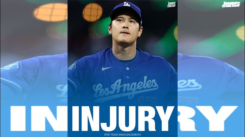 大谷翔平開轟後傷退。（圖／翻攝自X平台 @TalkinBaseball_）