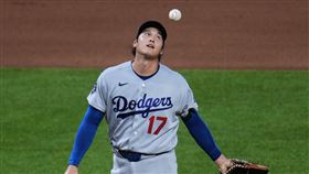 大谷翔平開轟後傷退。（圖／美聯社／達志影像）
