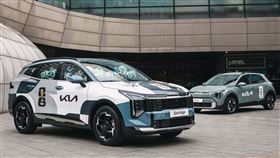 全台唯一The new Sportage x 2026 FIFA世界盃足球車。（圖／KIA提供）