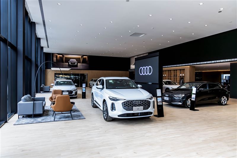 全新Audi民族展示中心,採用品牌最新的Progressive Retail設計概念打造。(圖/Audi提供)