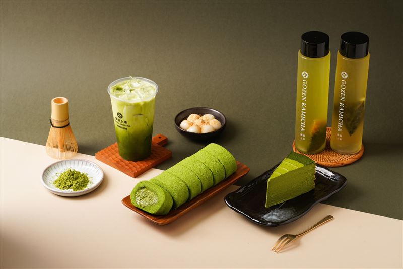 御前上茶以宇治抹茶為核心，推出抹茶飲品、甜點與茶點商品，展現日本茶文化的多元魅力