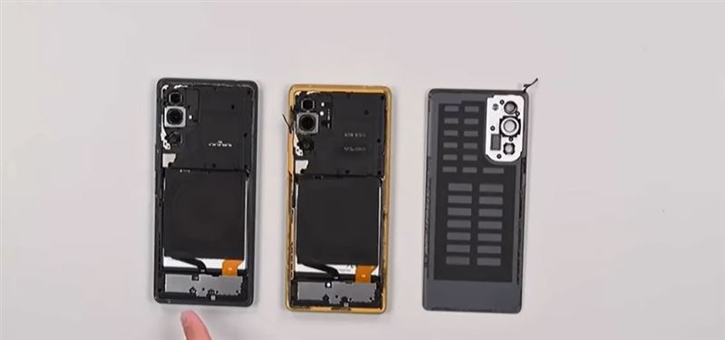 iFixit拆解與CT掃描T1 Phone，證實硬體架構幾乎等同U24 Pro。（圖：翻攝自NBC NEWS YT頻道）