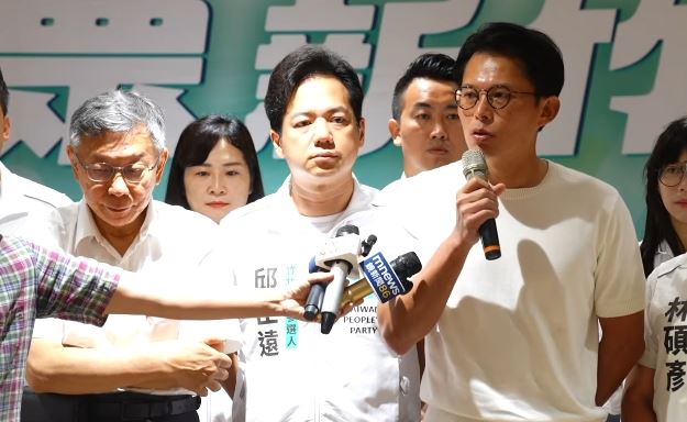 黃國昌今天出席「民眾新竹隊」成軍誓師大會（圖／翻攝畫面）