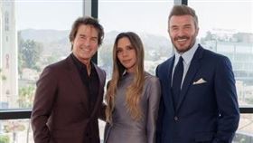 貝克漢留名好萊塢星光大道，湯姆克魯斯現身觀禮。（圖／翻攝自IG @davidbeckham）