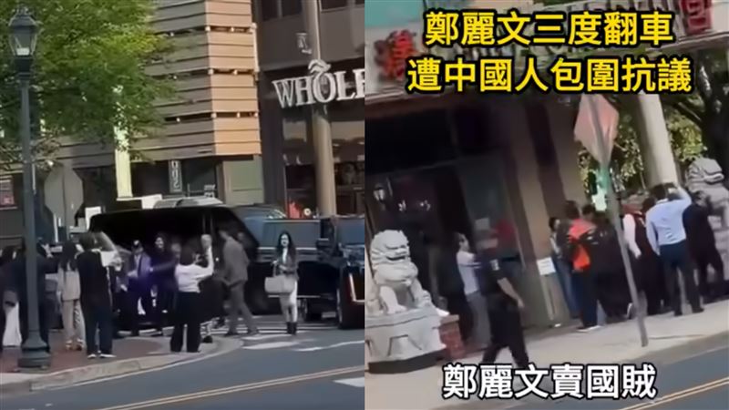 鄭麗文訪美翻車 遭海外中國人包圍嗆投共