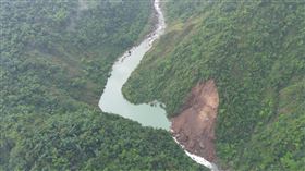 南投,南投縣,竹山鎮,河道,堰塞湖,情形,土石,瀑布,蓄水量,岩盤層,風險,瑞龍瀑布園區,走寮溪。（圖／翻攝自農村水保署官網）