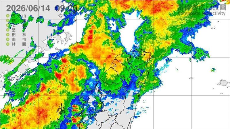 新/專家:發展旺盛的雨帶已抵達台灣海峽