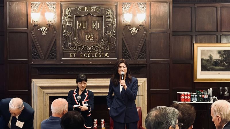鄭麗文出席哈佛俱樂部午餐會:深化美關係